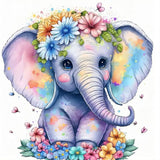 Elephant 5d Diy Diamond Painting Kits UK Handwork Hobby FL8163