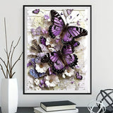 Butterfly 5d Diy Diamond Painting Kits UK Handwork Hobby FL2222