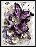 Butterfly 5d Diy Diamond Painting Kits UK Handwork Hobby FL2222
