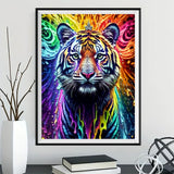 Tiger 5d Diy Diamond Painting Kits UK Handwork Hobby FL2370