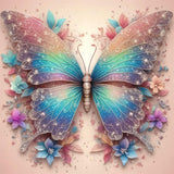 Butterfly 5d Diy Diamond Painting Kits UK Handwork Hobby FL5077