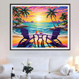 Beach 5d Diy Diamond Painting Kits UK Handwork Hobby FL4593