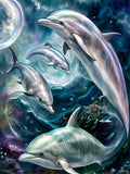 Dolphin 5d Diy Diamond Painting Kits UK Handwork Hobby FL4483