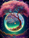Tree 5d Diy Diamond Painting Kits UK Handwork Hobby FL9800