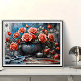 Flower 5d Diy Diamond Painting Kits UK Handwork Hobby FL9716