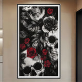 Skull 5d Diy Diamond Painting Kits UK Handwork Hobby FL6036