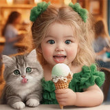 Little Girl 5d Diy Diamond Painting Kits UK Handwork Hobby FL7004