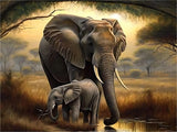 Elephant 5d Diy Diamond Painting Kits UK Handwork Hobby MJ1390