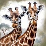 Giraffe 5d Diy Diamond Painting Kits UK Handwork Hobby MJ2211