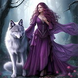 Animal and Human 5d Diy Diamond Painting Kits UK Handwork Hobby MJ3199