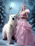 Animal and Human 5d Diy Diamond Painting Kits UK Handwork Hobby MJ3213