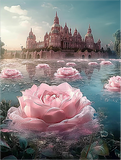Castle 5d Diy Diamond Painting Kits UK Handwork Hobby MJ7146