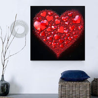 Heart 5d Diy Diamond Painting Kits UK Handwork Hobby MJ8007