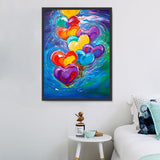 Heart 5d Diy Diamond Painting Kits UK Handwork Hobby MJ8036