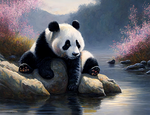 Panda 5d Diy Diamond Painting Kits UK Handwork Hobby MJ8100