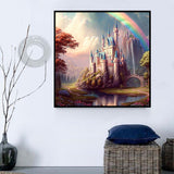 Castle 5d Diy Diamond Painting Kits UK Handwork Hobby MJ8365