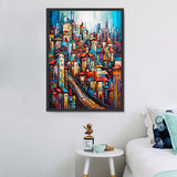Street 5d Diy Diamond Painting Kits UK Handwork Hobby MJ8576