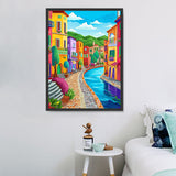 Town 5d Diy Diamond Painting Kits UK Handwork Hobby MJ8615