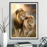 Lion 5d Diy Diamond Painting Kits UK Handwork Hobby MJ9230