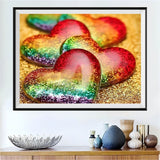 Heart 5d Diy Diamond Painting Kits UK Handwork Hobby NA0985