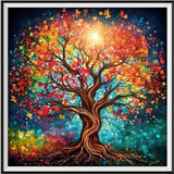Tree 5d Diy Diamond Painting Kits UK Handwork Hobby FL7917