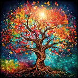 Tree 5d Diy Diamond Painting Kits UK Handwork Hobby FL7917