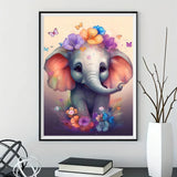 Elephant 5d Diy Diamond Painting Kits UK Handwork Hobby FL8132