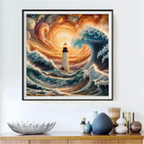 Lighthouse 5d Diy Diamond Painting Kits UK Handwork Hobby FL3424