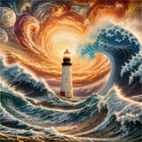 Lighthouse 5d Diy Diamond Painting Kits UK Handwork Hobby FL3424