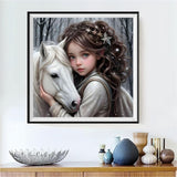 Little Girl 5d Diy Diamond Painting Kits UK Handwork Hobby FL3120