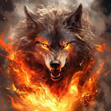 Wolf 5d Diy Diamond Painting Kits UK Handwork Hobby FL8249