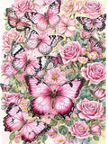 Butterfly 5d Diy Diamond Painting Kits UK Handwork Hobby FL2229