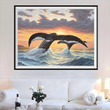 Whale 5d Diy Diamond Painting Kits UK Handwork Hobby FL4487