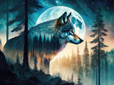 Wolf 5d Diy Diamond Painting Kits UK Handwork Hobby FL8319