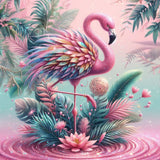 Flamingo 5d Diy Diamond Painting Kits UK Handwork Hobby FL8608