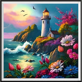 Lighthouse 5d Diy Diamond Painting Kits UK Handwork Hobby FL6247