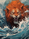 Lion 5d Diy Diamond Painting Kits UK Handwork Hobby FL8223