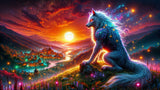 Wolf 5d Diy Diamond Painting Kits UK Handwork Hobby FL8324