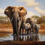 Elephant 5d Diy Diamond Painting Kits UK Handwork Hobby FL8183