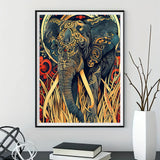 Elephant 5d Diy Diamond Painting Kits UK Handwork Hobby FL8148