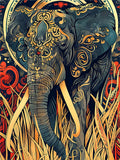 Elephant 5d Diy Diamond Painting Kits UK Handwork Hobby FL8148