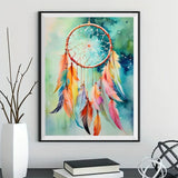 Dream Catcher 5d Diy Diamond Painting Kits UK Handwork Hobby FL6066