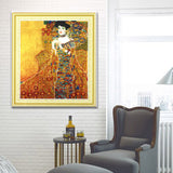 Half Drill Golden Woman Diamond Painting Kits HD90004