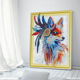 Half Drill Fox Diamond Painting Kits HD90005