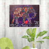 Half Drill Elephant Diamond Painting Kits HD90065