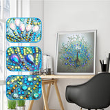 Special Shape Peacock 5d Diy Diamond Painting Kits UK HD90107