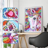 Special Shape Horse 5d Diy Diamond Painting Kits UK HD90110