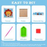 Easy For Kids Diamond Painting Kits Beginners Art Crafts With Frame DP8054