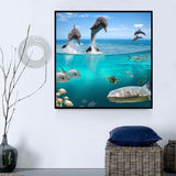 Dolphin 5d Diy Diamond Painting Kits UK Handwork Hobby DS11138284