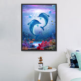 Dolphin 5d Diy Diamond Painting Kits UK Handwork Hobby DS180109938